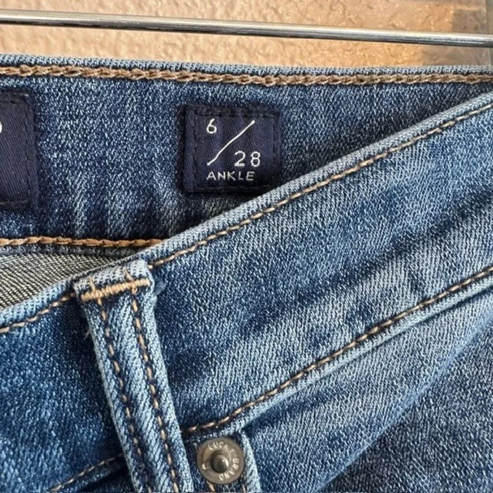 Lucky Brand Women's Sweet Boot Ankle Denim Blue Stretch Jeans 6/28‎